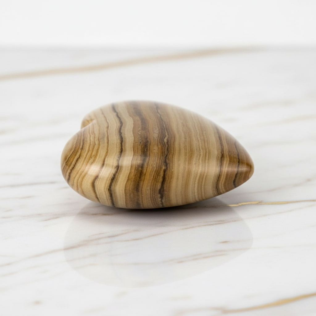 Mini Aragonit Herz - Kleines Andenken CrystalScents
