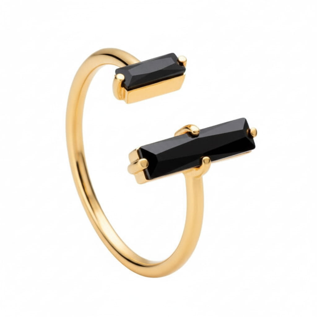 Ring mit schwarzem Achat - für Eleganz und Ausstrahlung