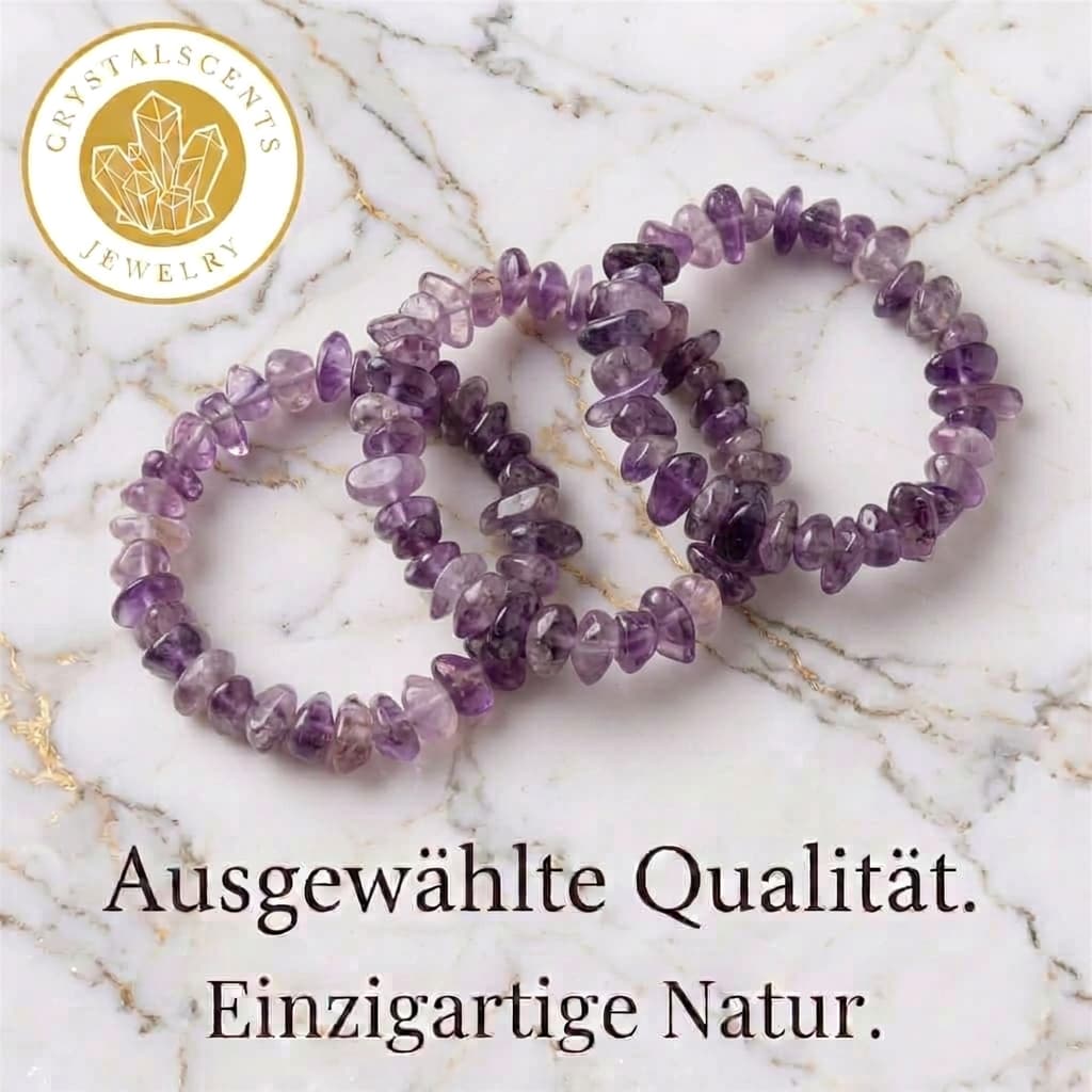 Amethyst Splitterarmband - Harmonie, Balance & Energie