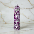 Lepidolith Obelisk – Lila Glanz CrystalScents