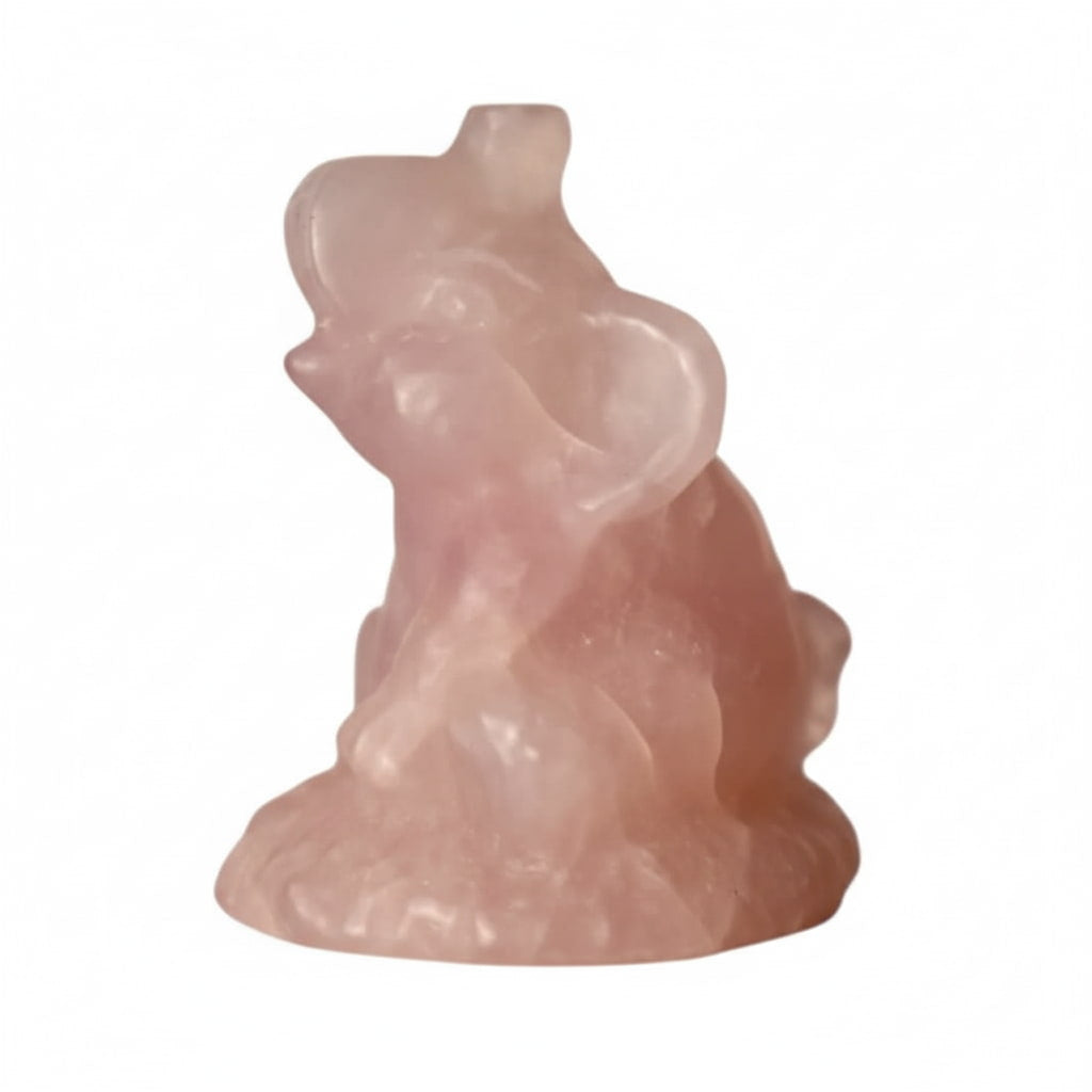 Rosenquarz Elefant – Liebevolle Dekoration CrystalScents