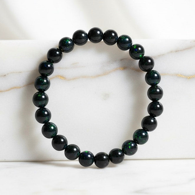 Schwarzes Opal Kugelarmband – Energie & Seltenheit CrystalScents