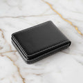 Visitenkartenetui Kunstleder Schwarz – Elegantes Etui für Business CrystalScents