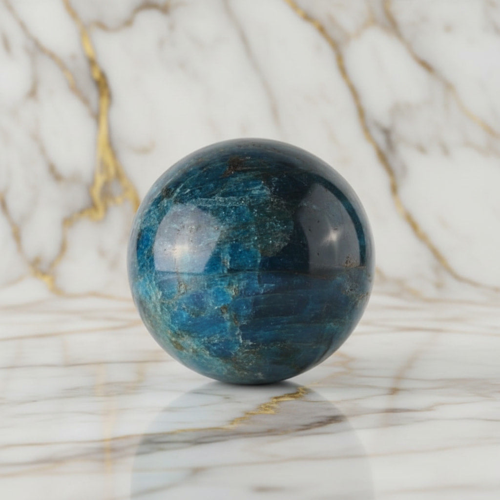 Apatit Kugel - Faszinierendes Naturjuwel