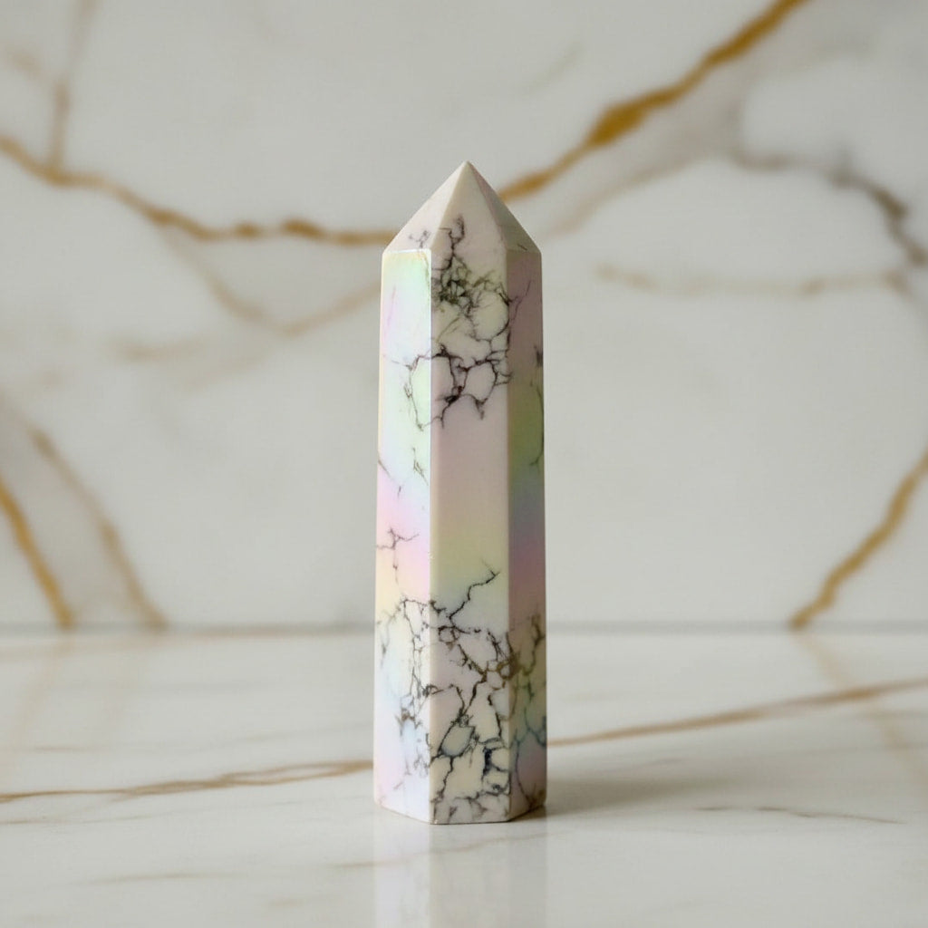 Howlit Aura Obelisk – Schimmernde Leichtigkeit JETZT sichern CrystalScents
