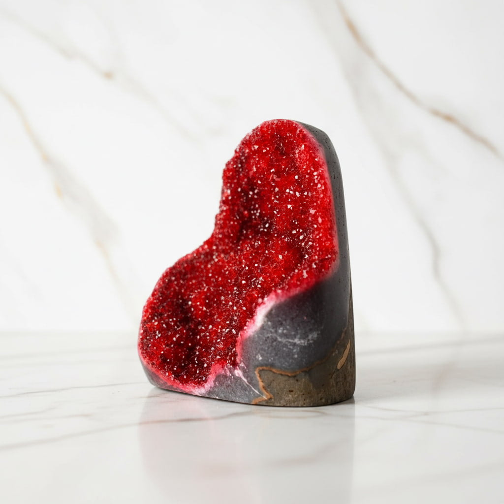 Amethystdruse – Glitzerndes Rot CrystalScents