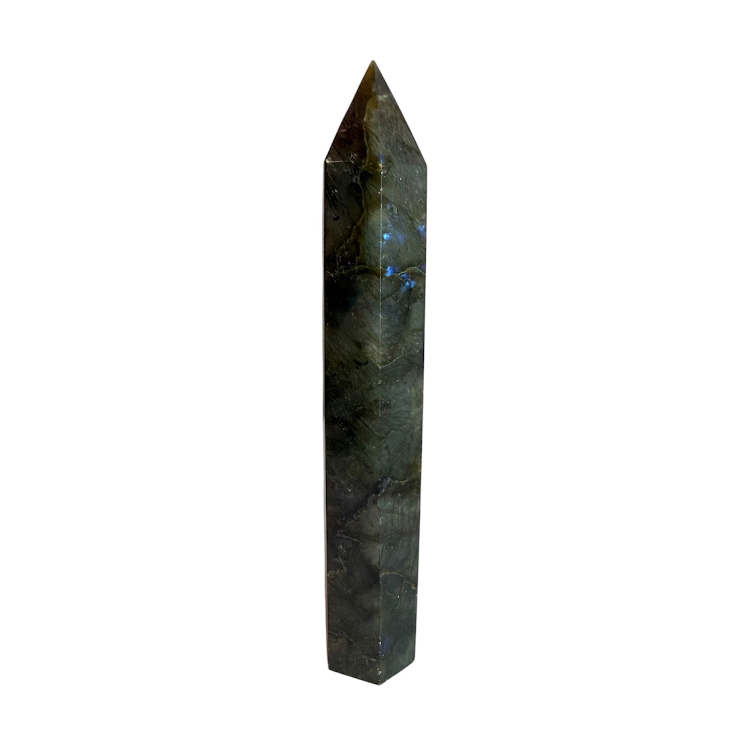 Labradorit Obelisk – Kraft & Lebendigkeit