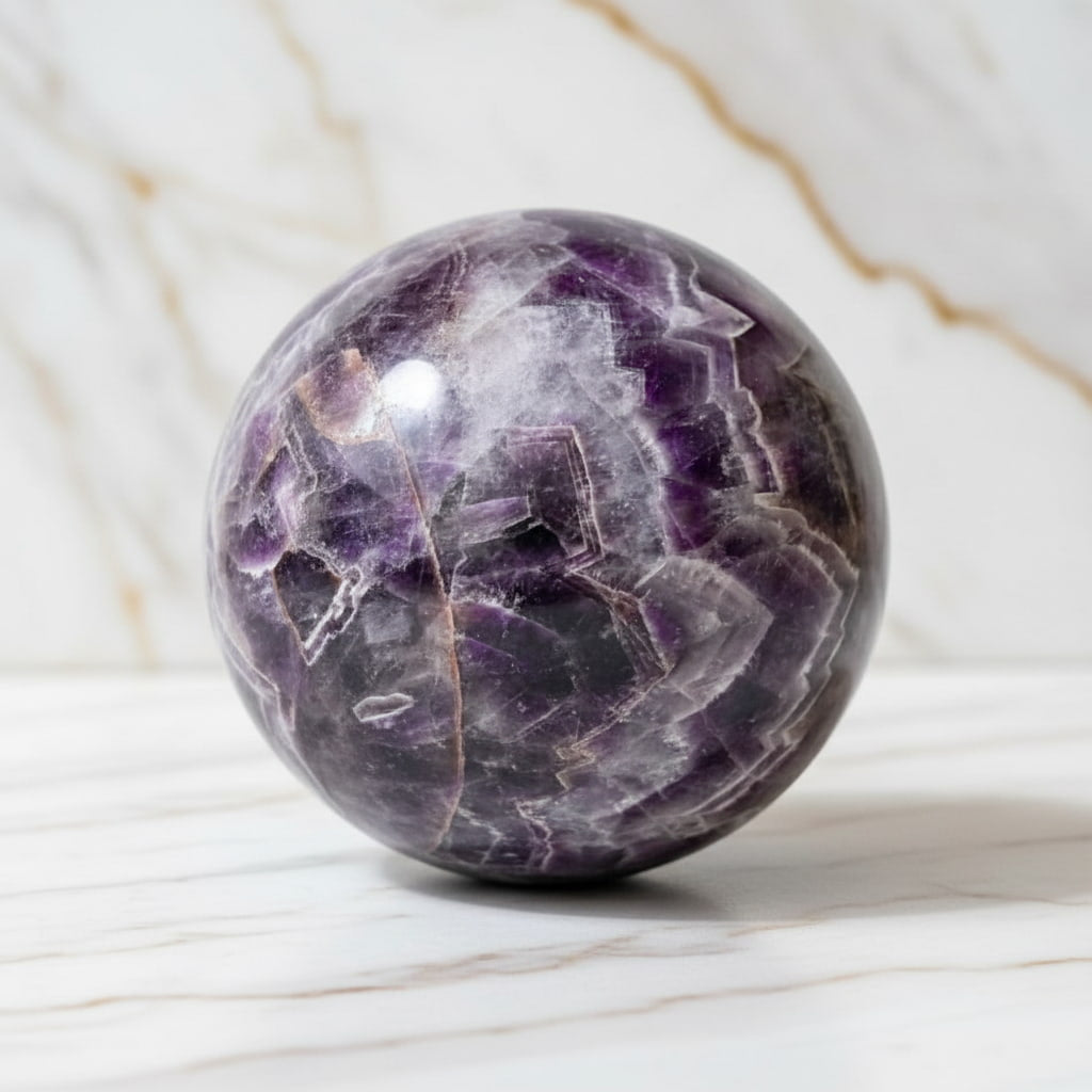 Sehr große Amethyst Kugel – Meditation, Raumenergie & Harmonie CrystalScents