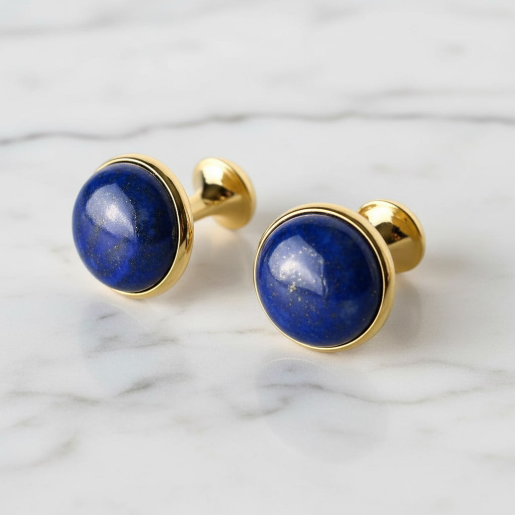 Lapislazuli Manschettenknöpfe - Königlich stark CrystalScents