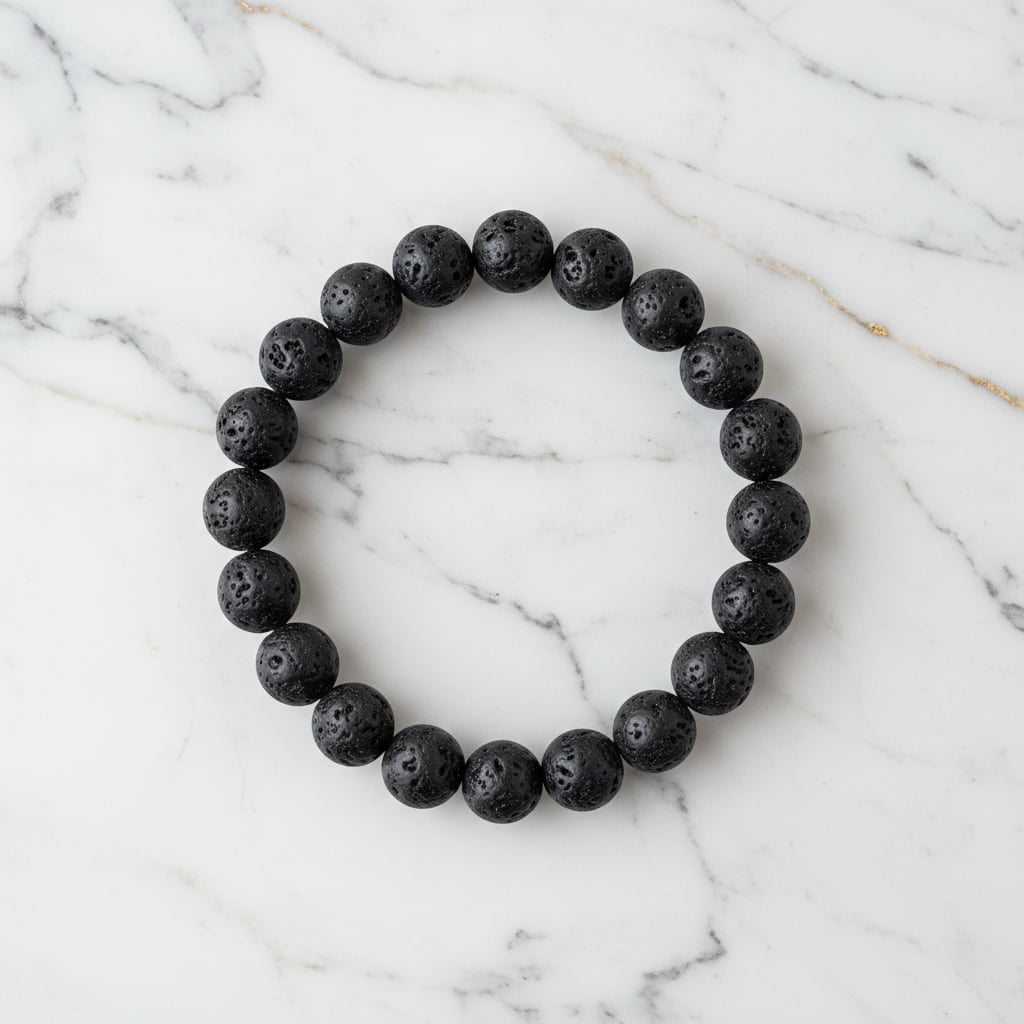 Vulkanstein Kugelarmband - Erdung & innere Stärke