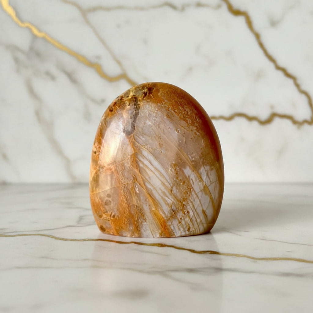 Mondstein Freiform – Warme Energie für Inspiration CrystalScents
