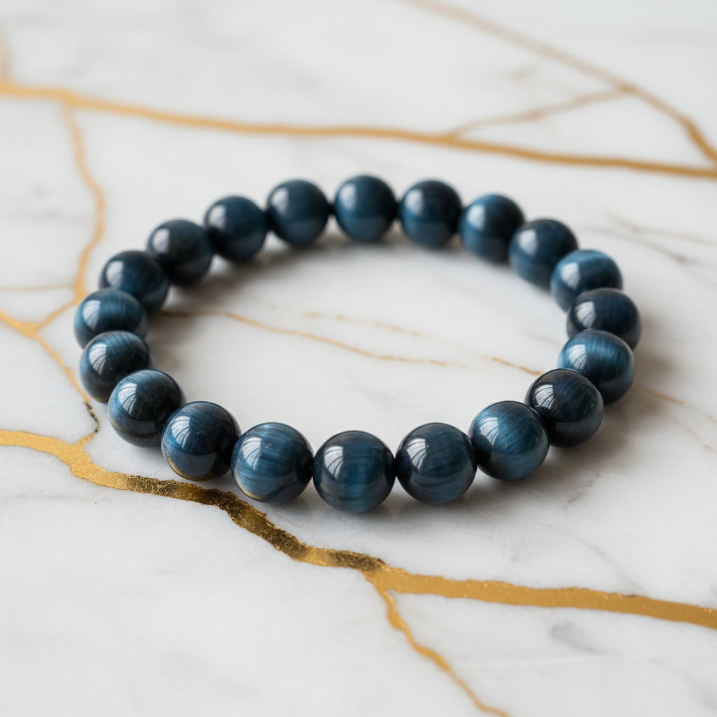 Tigerauge Falkenauge Kugelarmband - Energie & Schutz CrystalScents
