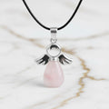 Rosenquarz Halskette - Schutzengel CrystalScents