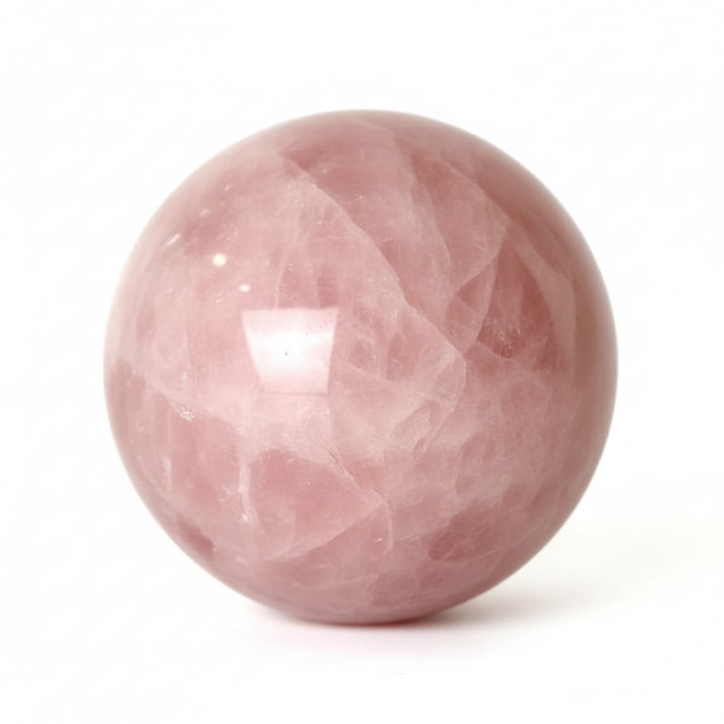 Große Rosenquarz Kugel – Gelassenheit & Geborgenheit CrystalScents