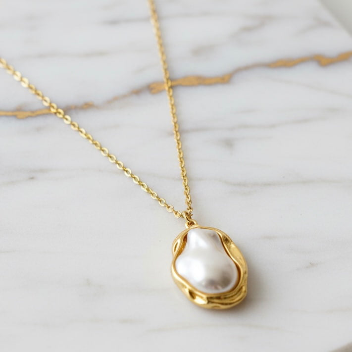 Perlen Kette – Eleganz & Vielseitig