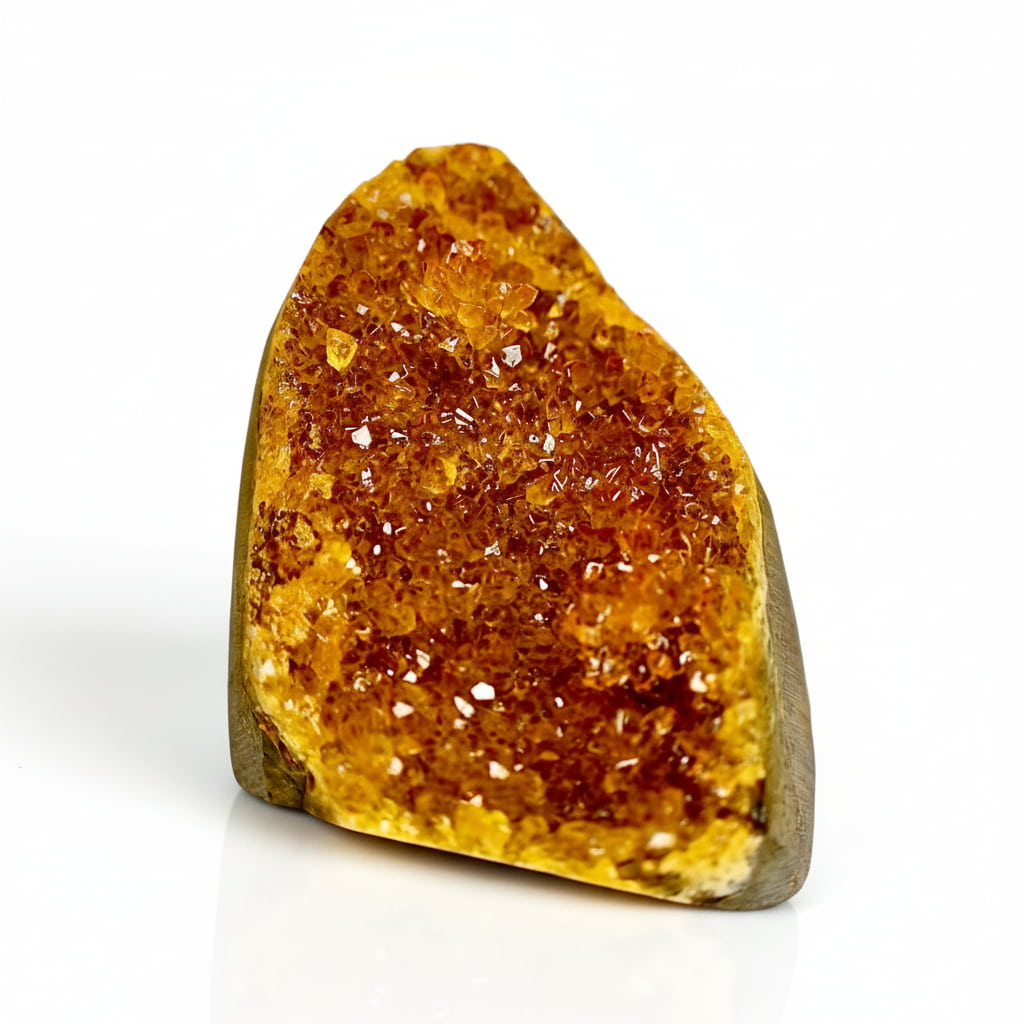 Amethystdruse gelb – Funkelndes Wohnhighlight CrystalScents