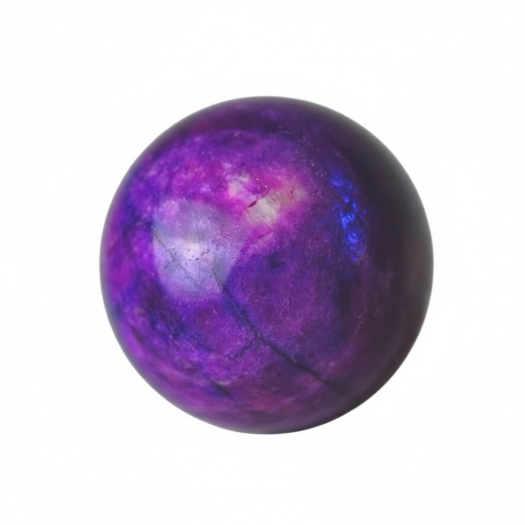 Lila Mondstein Kugel – Lila Meditationsbegleiter CrystalScents