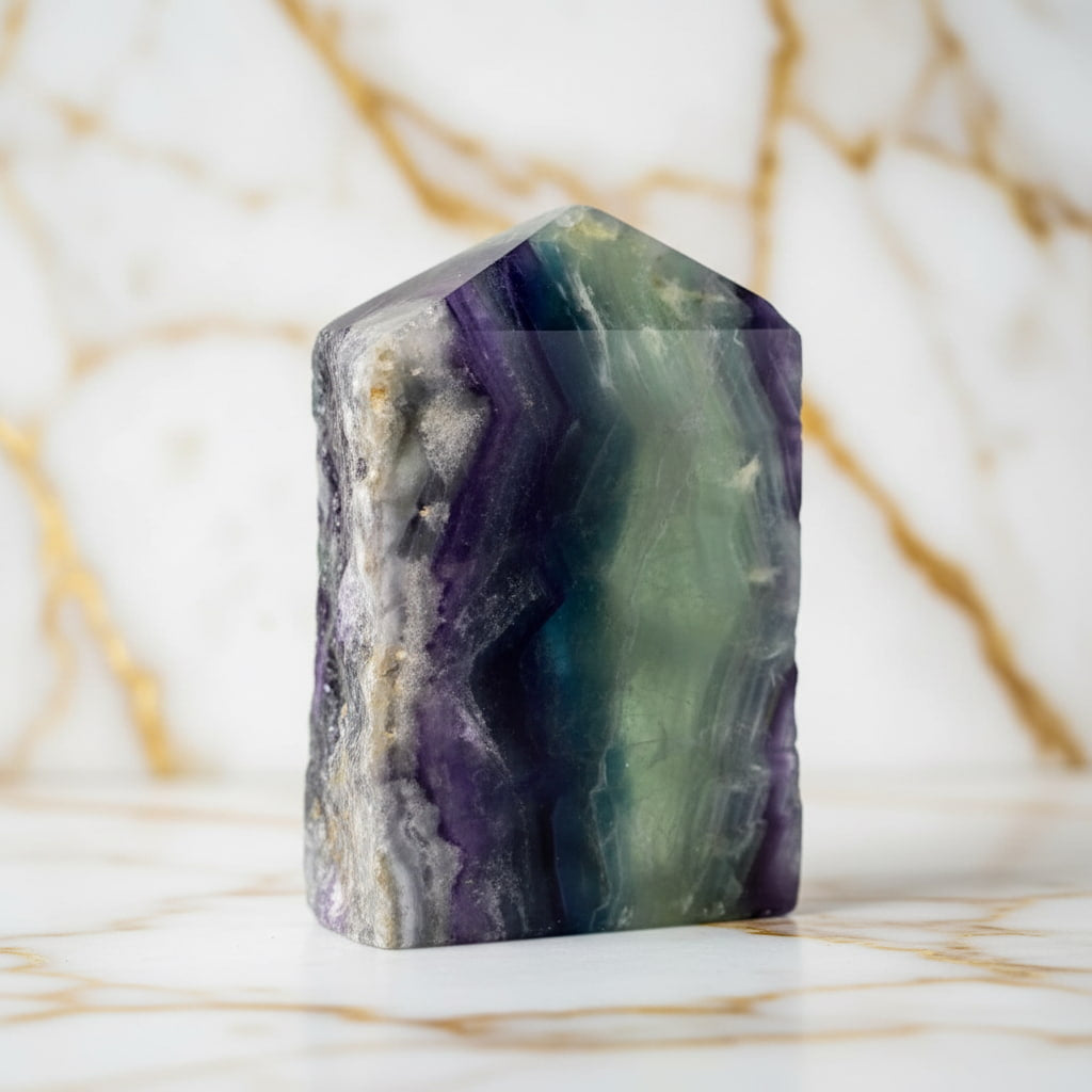 Fluorit Obelisk – Schönes Naturjuwel für Zuhause CrystalScents