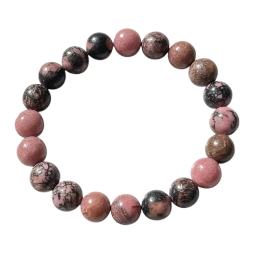 Rhodonit Kugelarmband – Herzöffnung & emotionale Balance CrystalScents