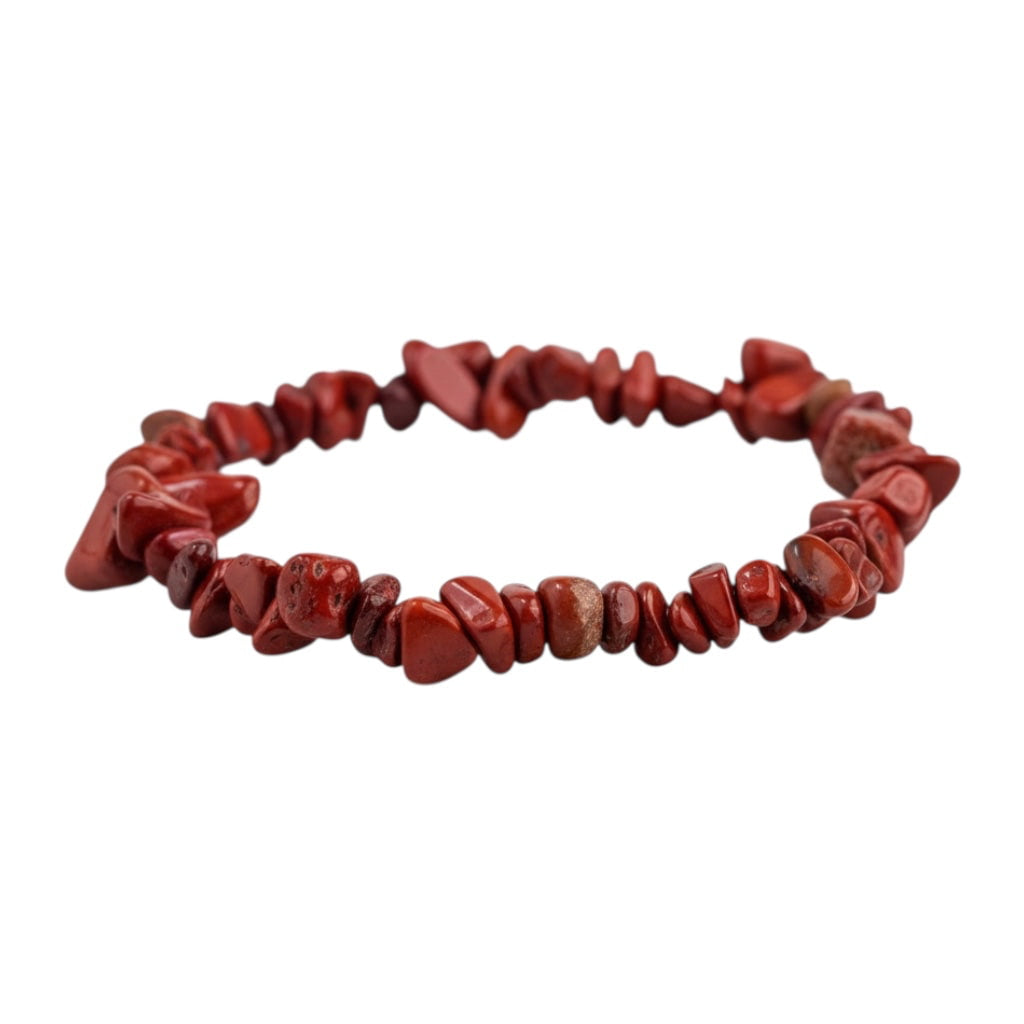 Roter Jaspis Splitterarmband – Kraftvolles Schmuckstück CrystalScents