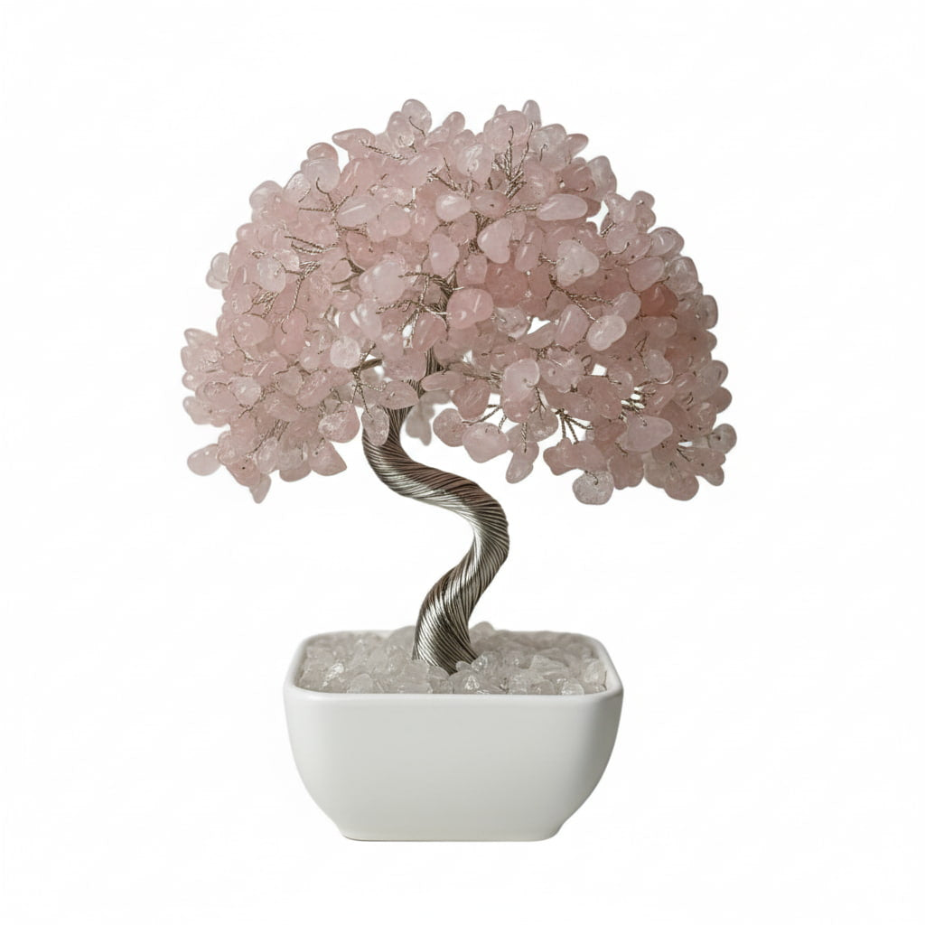Rosenquarz Baum - Liebevoller Lichtfänger CrystalScents