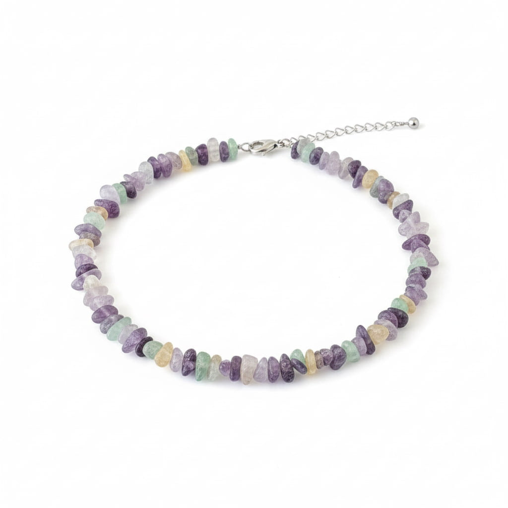 Fluorit Splitterhalskette - Fokus & Inspiration CrystalScents