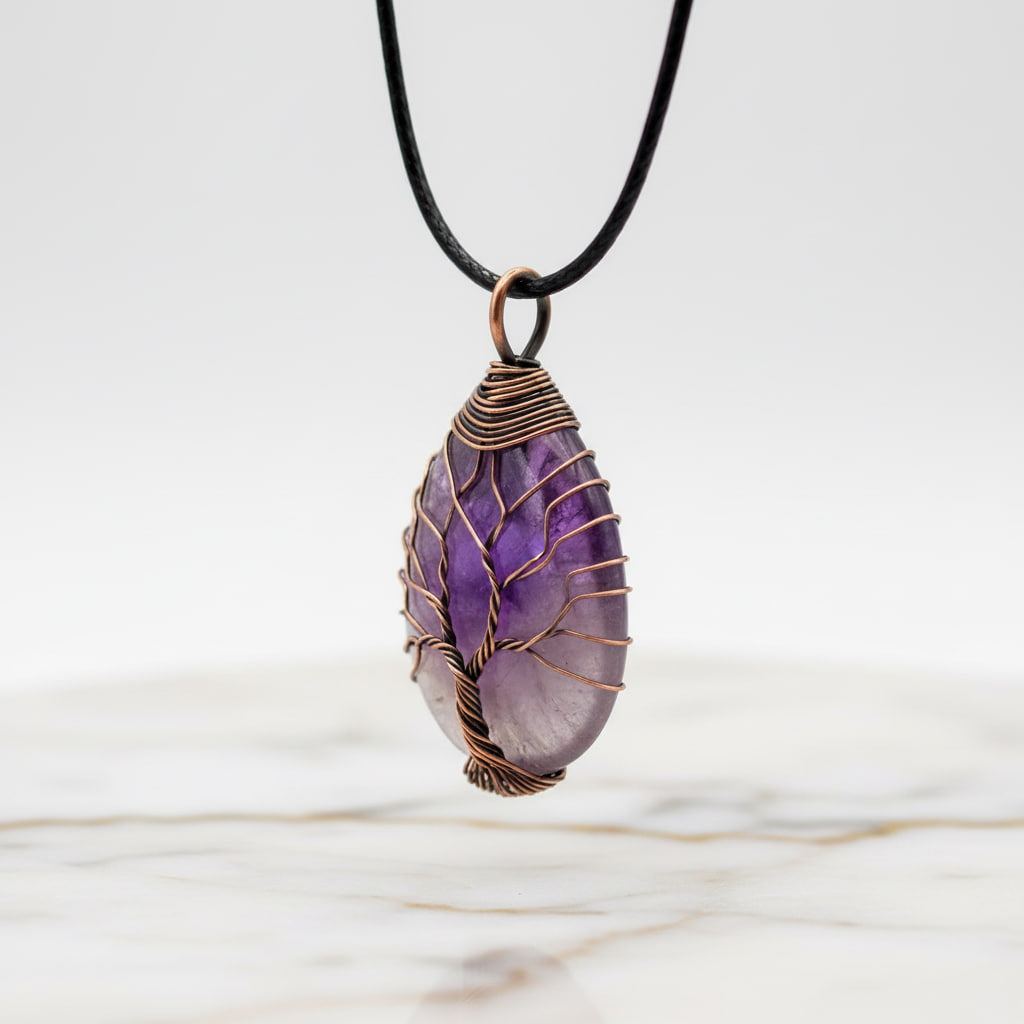 Amethyst Halskette – Tropfen für Balance & Gelassenheit CrystalScents