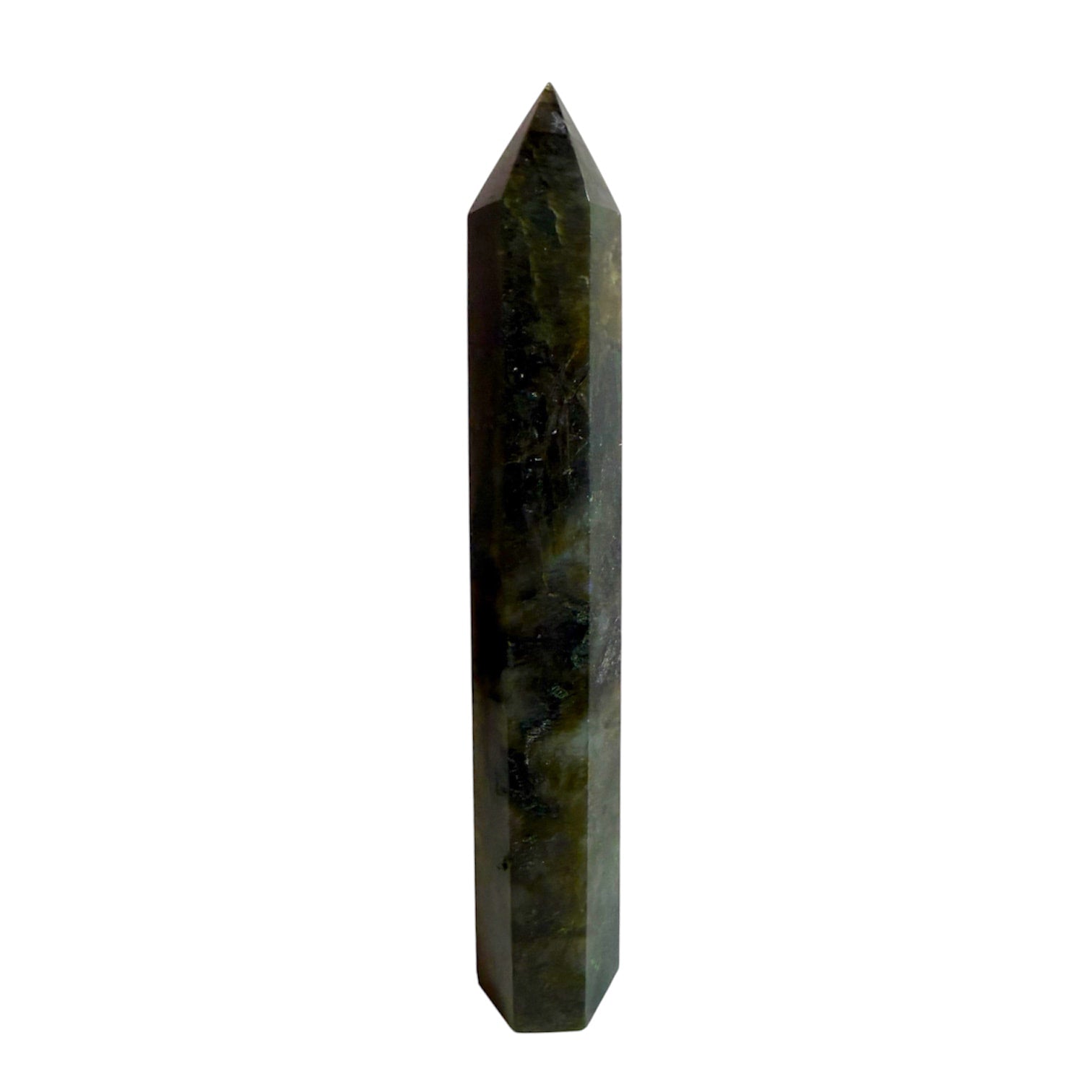 Labradorit Obelisk – Licht & Leidenschaft