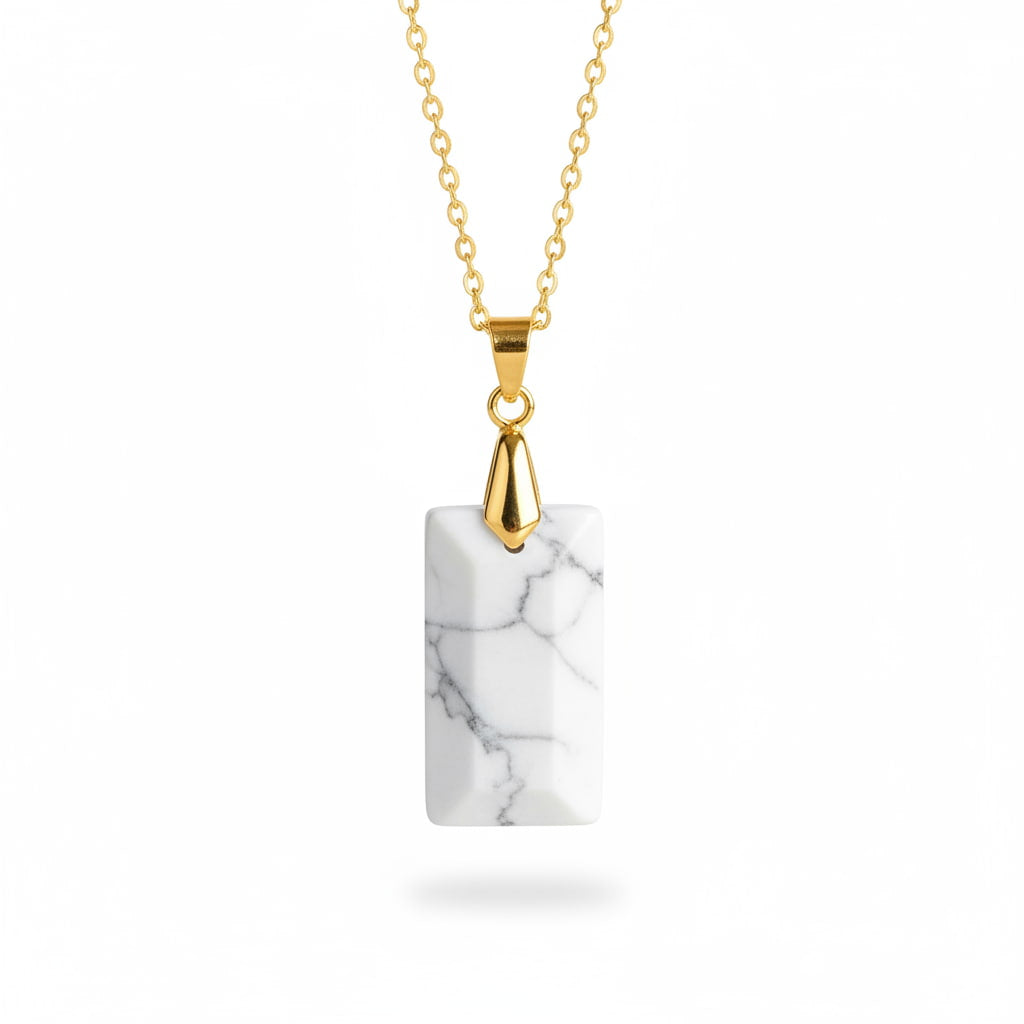 Howlit Halskette – Goldkette mit Kristall-Anhänger CrystalScents