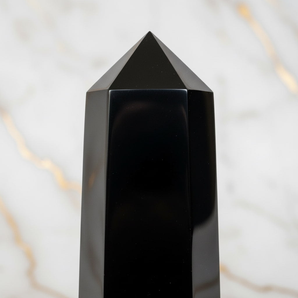Großer Obsidian Obelisk – Schutzstein für mehr Klarheit CrystalScents