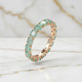 Ring - Funkelnder grüner Bandring CrystalScents