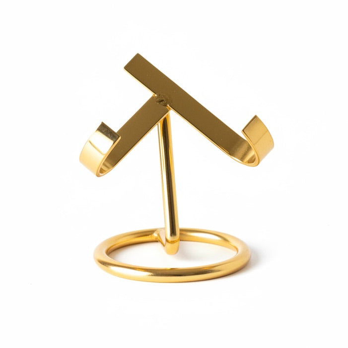 Kristallhalter Gold – Präsentation für deine Kristalle