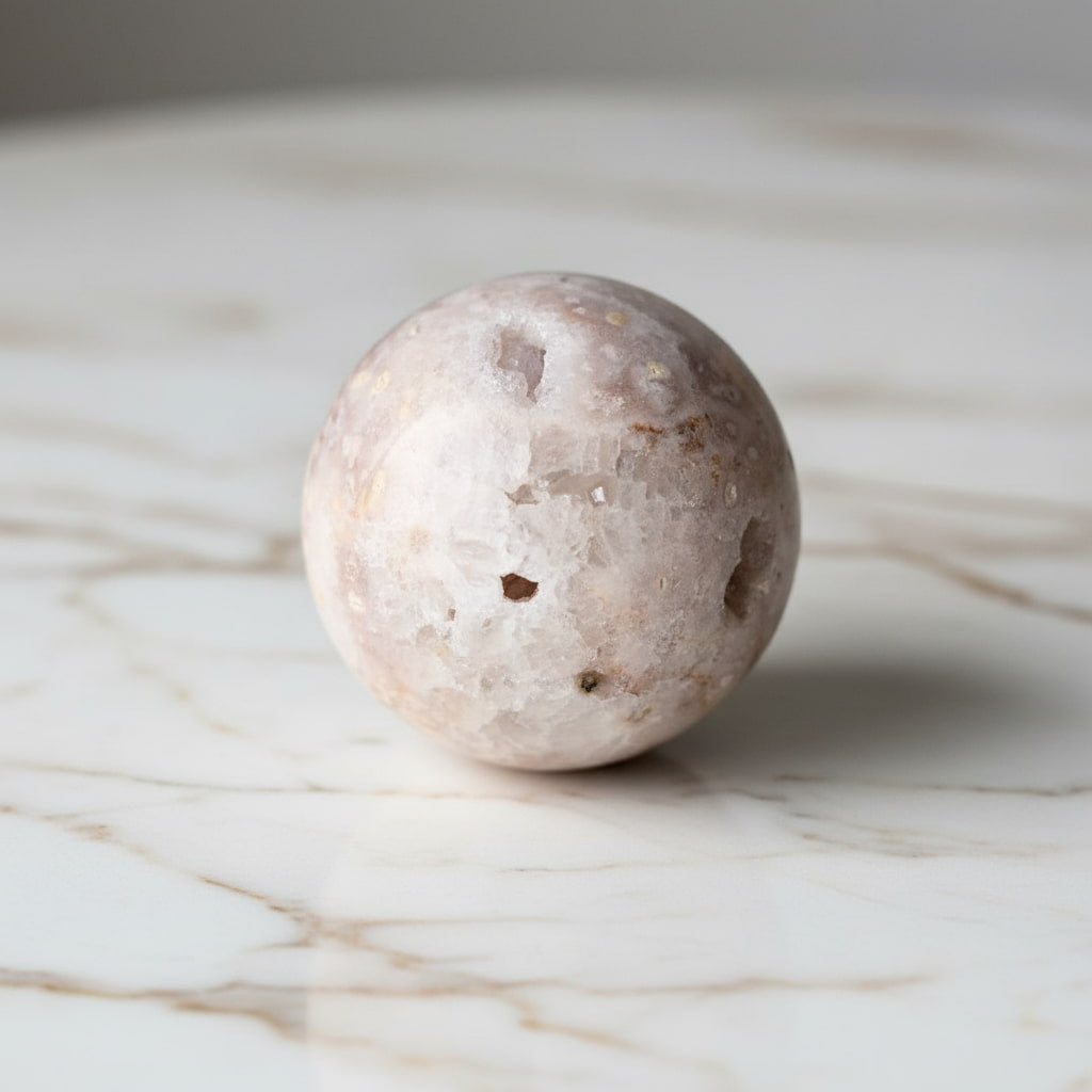 Amethyst Kugel – Rosa Glitzertraum für Harmonie & Balance