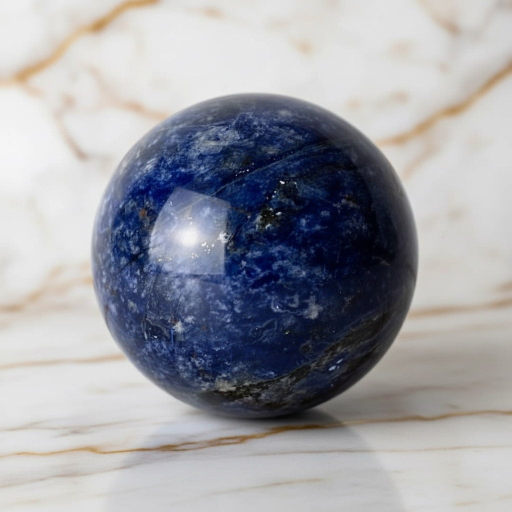 Sodalit Kugel – Tiefblaue Energie CrystalScents