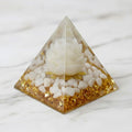 Orgonit Pyramide - Weiße Blume des Lebens CrystalScents