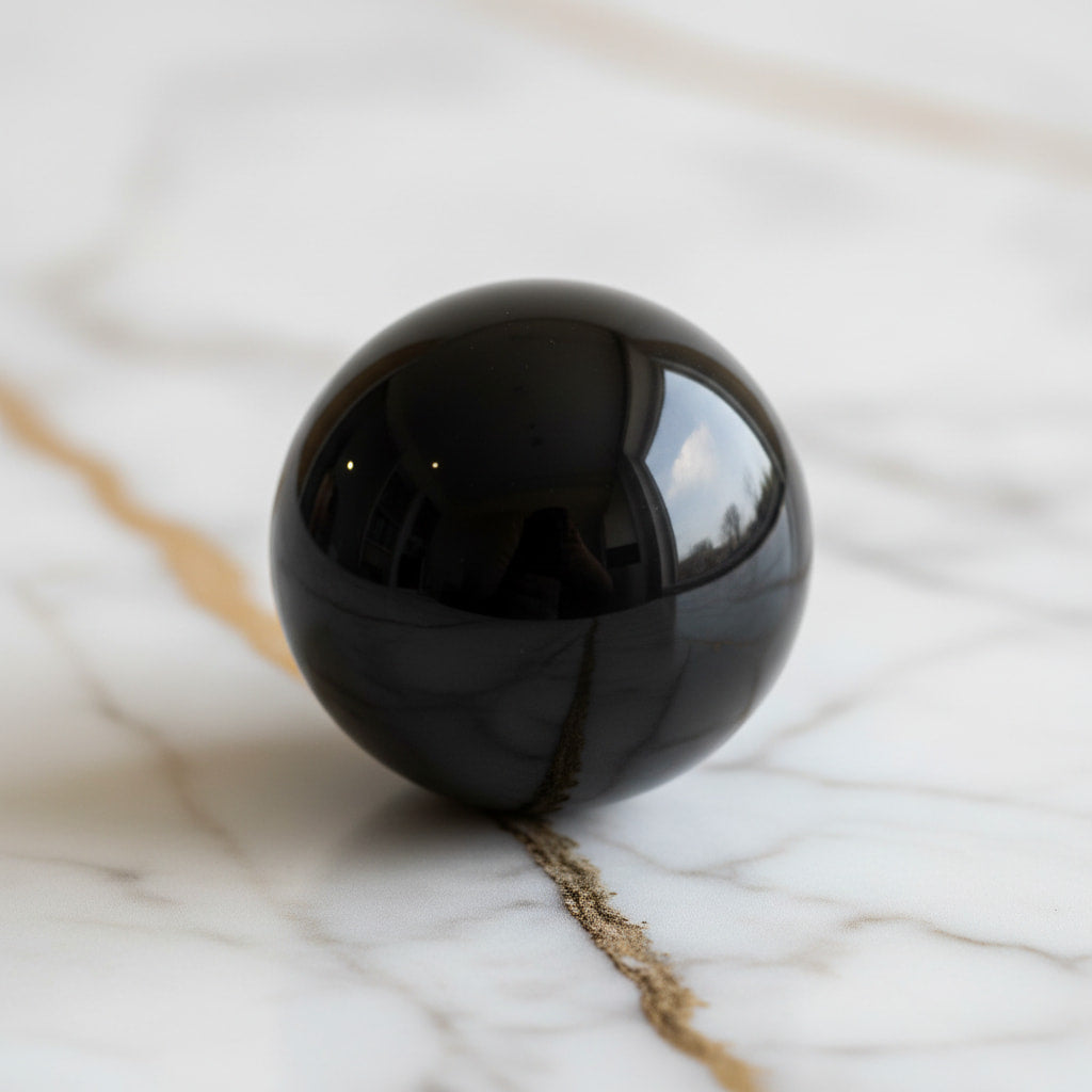 Mini Obsidian Kugel - Stilvoll & Klassisch CrystalScents