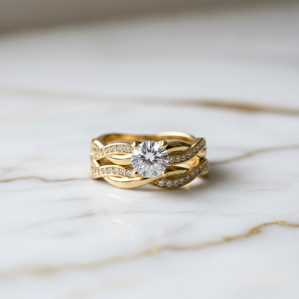 Ring – 2-teiliges, geflochtenes Design CrystalScents