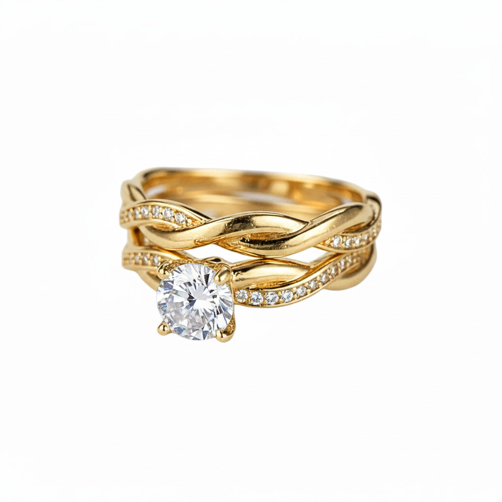 Ring – 2-teiliges, geflochtenes Design CrystalScents