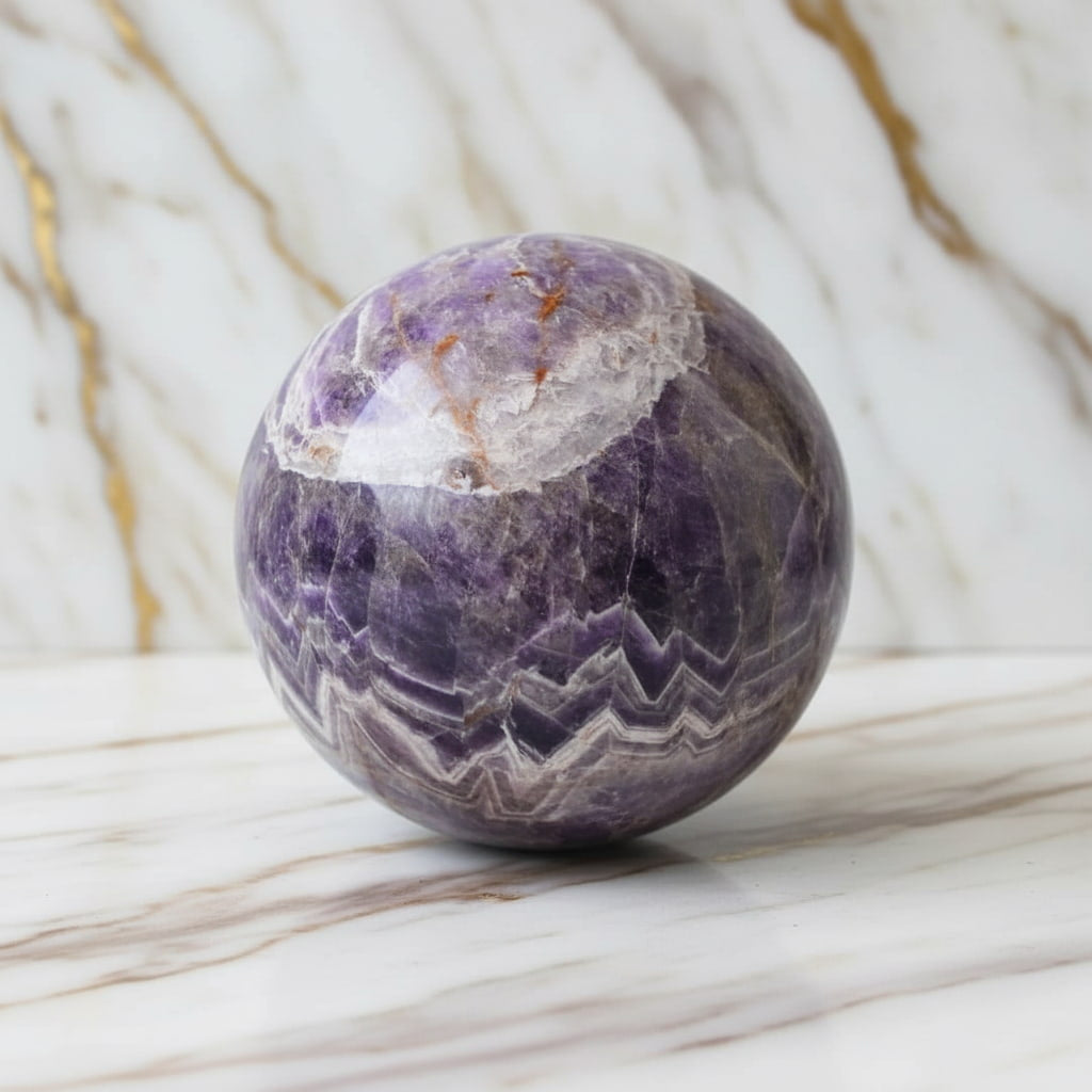 Sehr große Amethyst Kugel – 19 cm, 13 kg, positive Energie & Harmonie CrystalScents