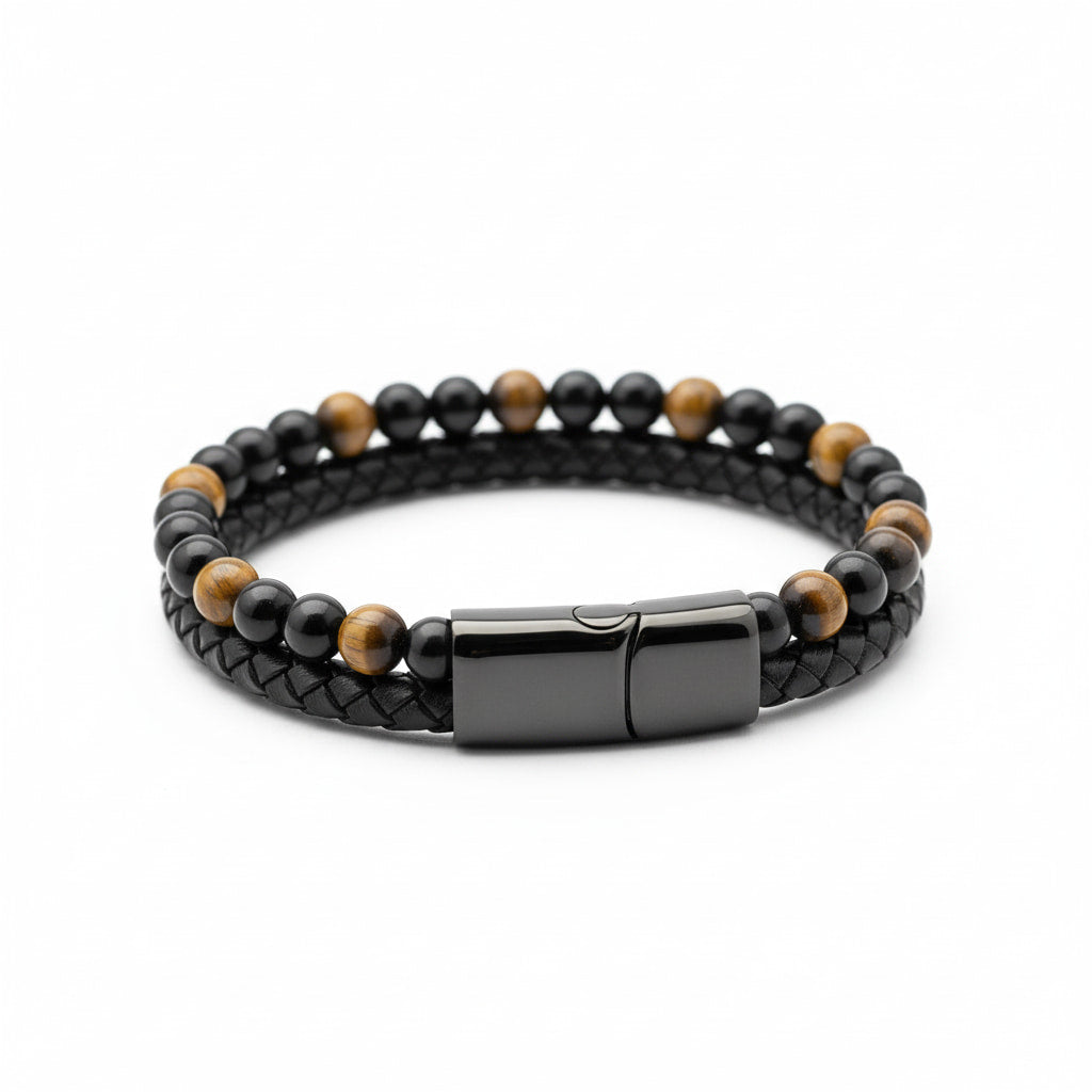 Tigerauge Armband - Magnetverschluss CrystalScents