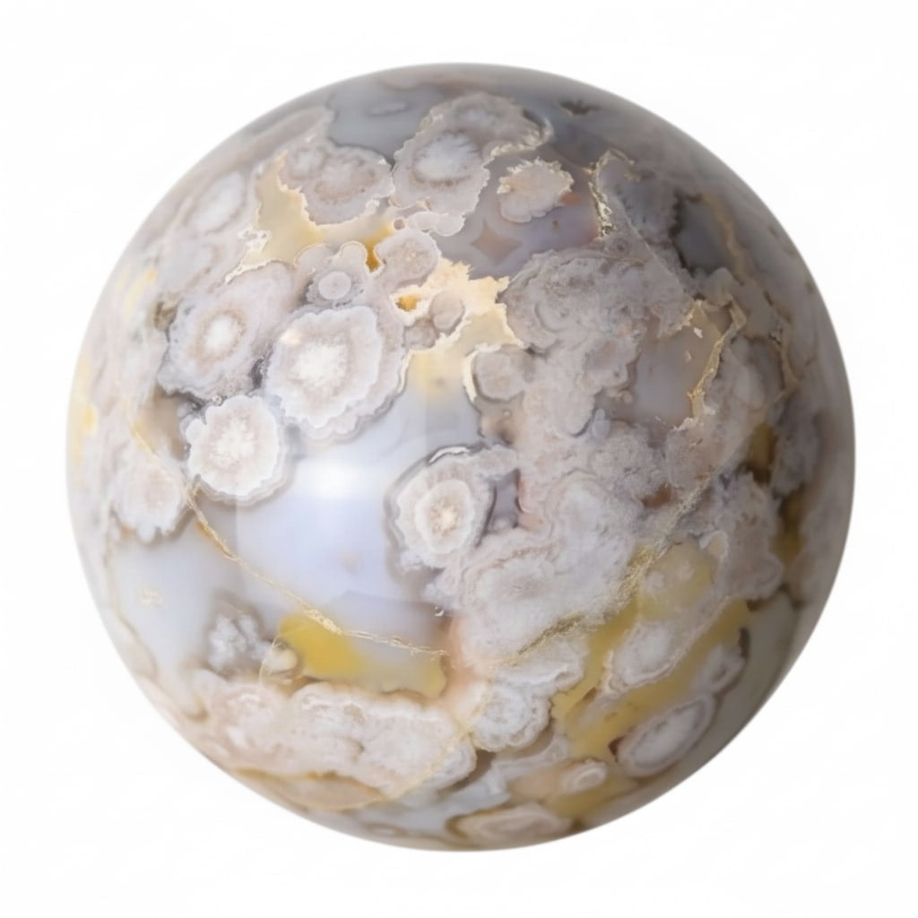 Kirschblüten Achat Kugel – Frühlingszauber