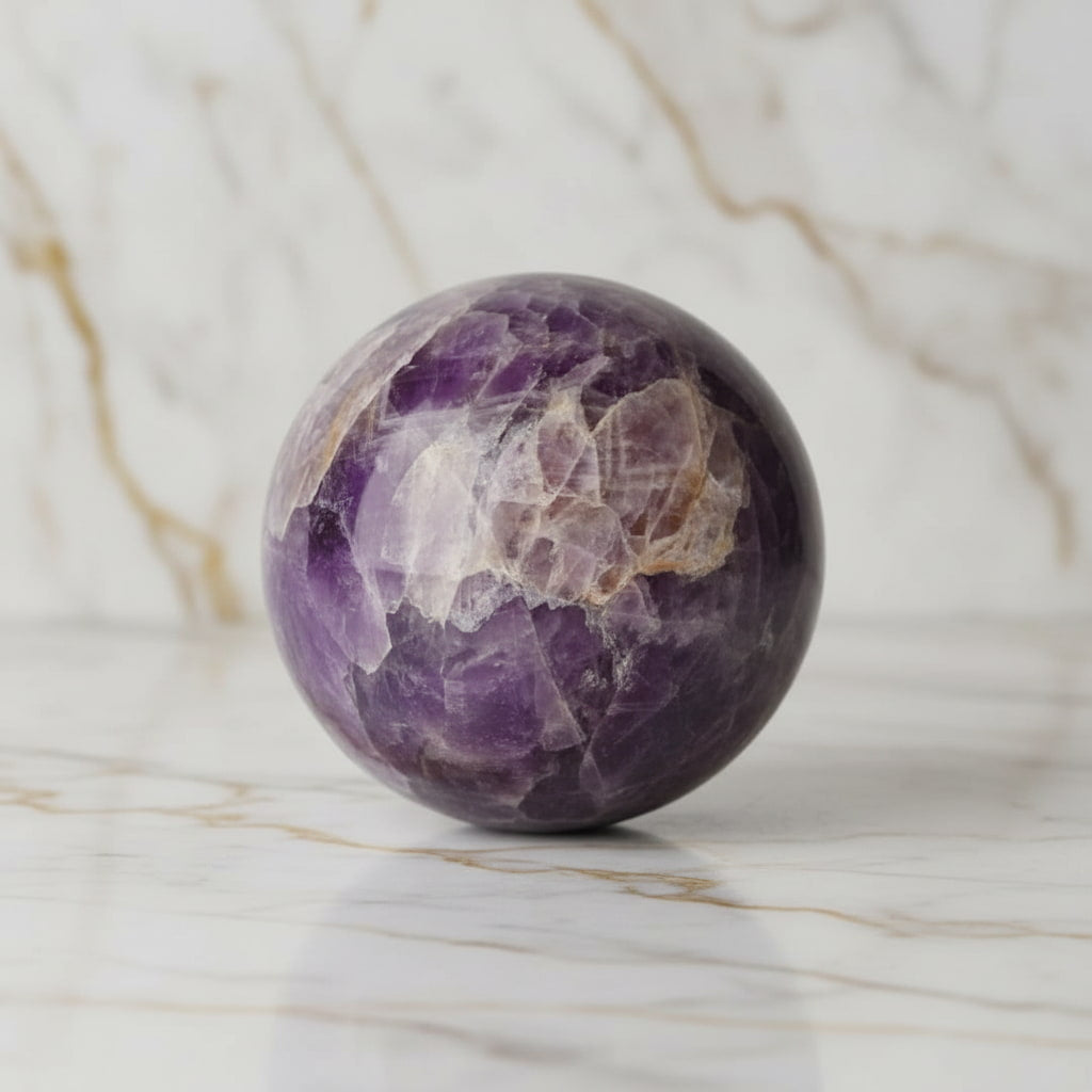 Große Amethyst Kugel – stilvolle Dekoration & Raumwirkung CrystalScents