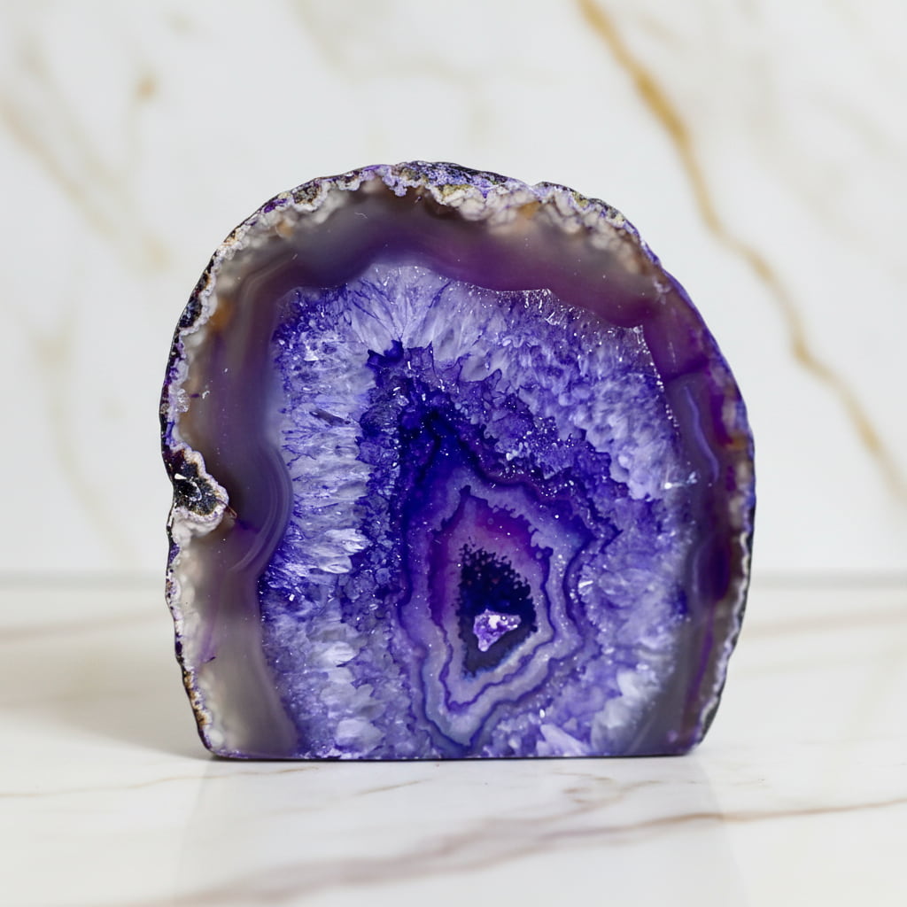 Achat Freiform Lila – Harmonie & positive Energie CrystalScents