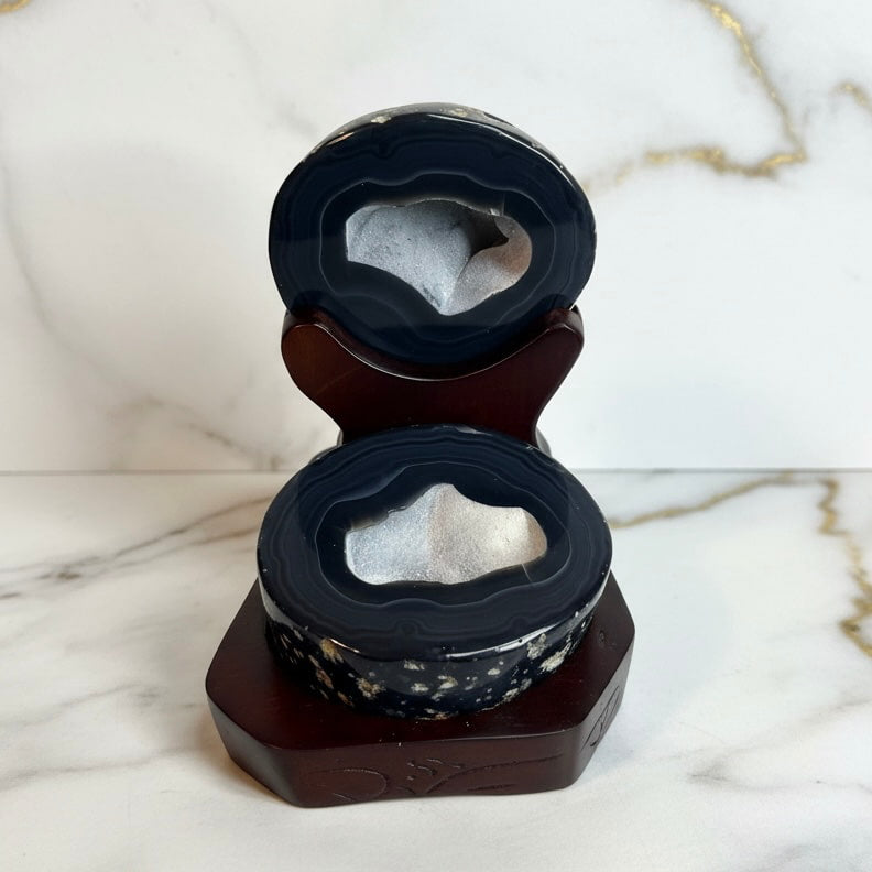 Achat Truhe - Schwarze Schönheit CrystalScents