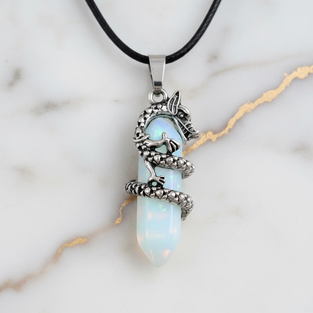 Opalit Halskette - Doppelender Drache CrystalScents