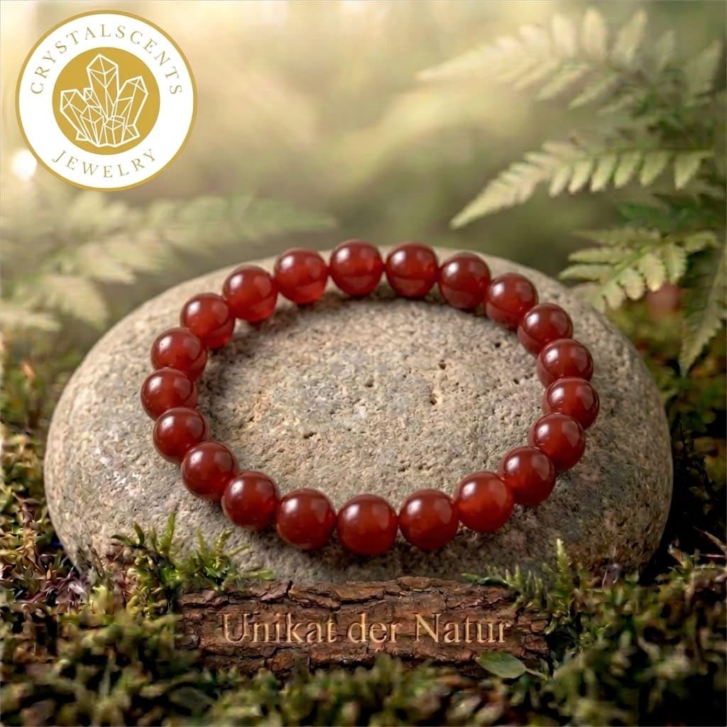 Rotes Achat Kugelarmband – Energie & Ausstrahlung