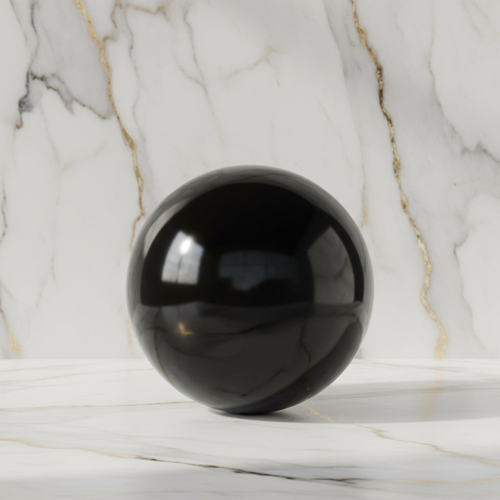 Sehr große Obsidian Kugel – Schutz & innere Stärke CrystalScents