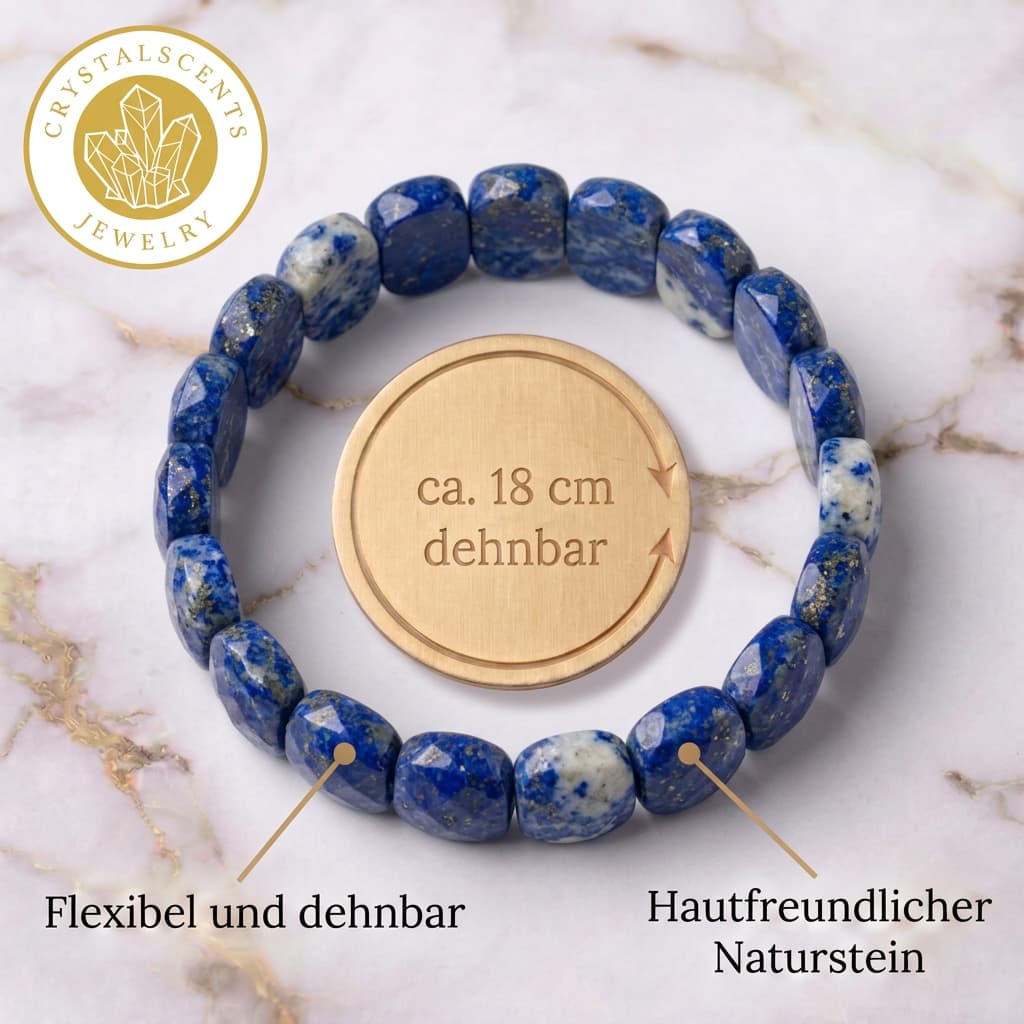 Lapislazuli Facettenarmband – Faszination & Eleganz