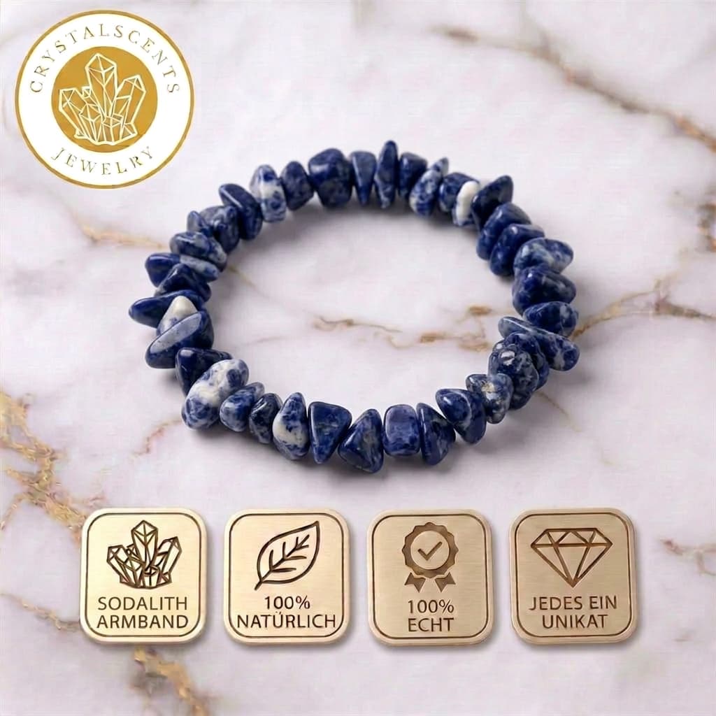 Sodalit Splitterarmband – Fokus & innere Ruhe