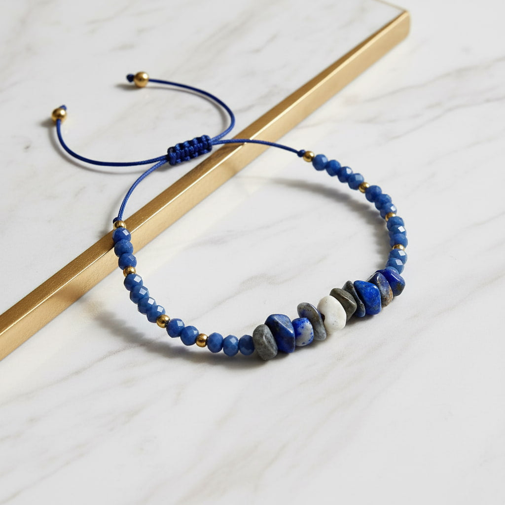 Lapislazuli Schutzarmband - Fokus & Intuition CrystalScents